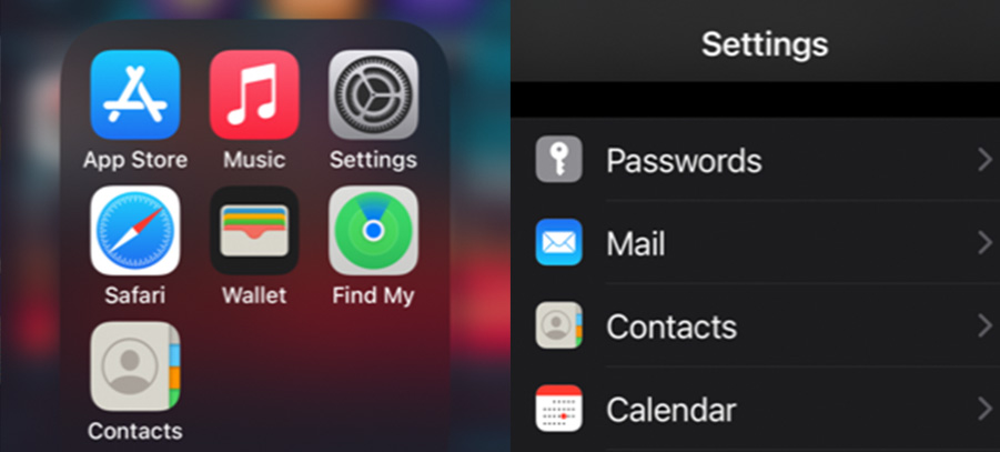 iphone showing mail icon