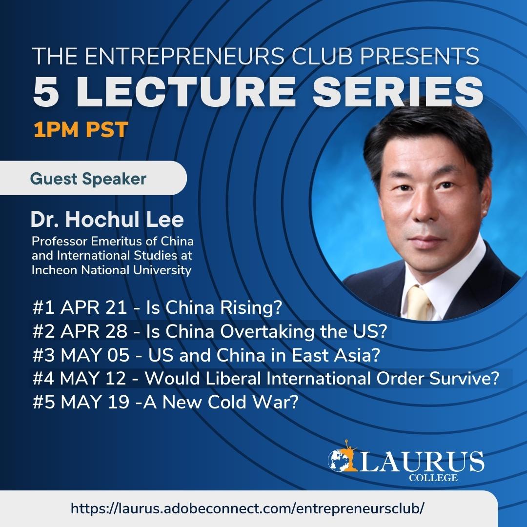 Banner for 5 Lecture Series with Dr Hochul Lee